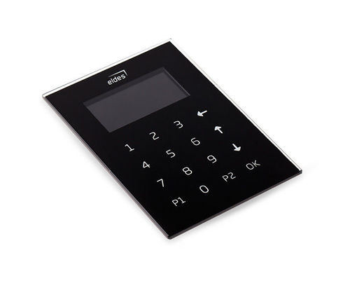 Teclado tctil cableado con display negro para ESIM364 / 384