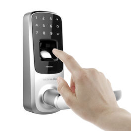 Cerradura de puerta completa con apertura biométrica