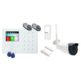Alarma GSM + WiFi + RFID con cámara, sensor de puerta, PIR y dos mandos
