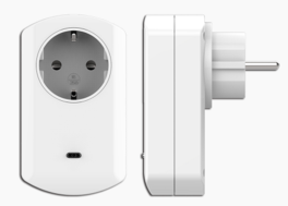 Enchufe de red con repetidor de señal Zwave