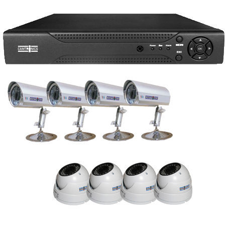 Kit DVR-T14AHD + HD 1 Tb + 4 DM AH80 + 4 F.A.