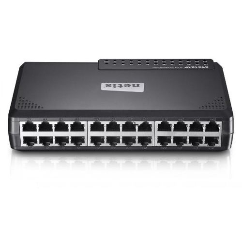 SWITCH 24 PUERTOS 10/100 MBPS formato sobremesa. AUTO MDI/MDI-X full-duplex y flow control