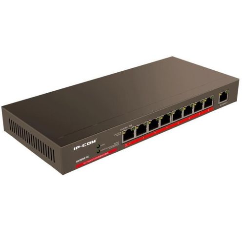 SWITCH 8 PUERTOS 10/100/1000 MBPS 8 POE Auto MDI/MDI-X+ 1 RJ45 UPLINK. Hasta 30 W/puerto y 120 W totales