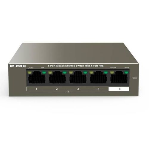 SWITCH 5 PUERTOS 10/100/1000 MBPS 8 POE Auto MDI/MDI-X+ 1 RJ45 UPLINK. Hasta 30 W/puerto y 58 W totales