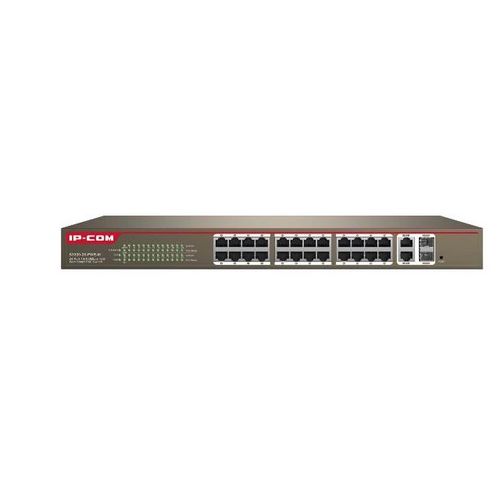 SWITCH 24 PUERTOS 10/100+2 GE ? Slot SFP.Rack 19 30 W puerto /370 W totales Web Smart