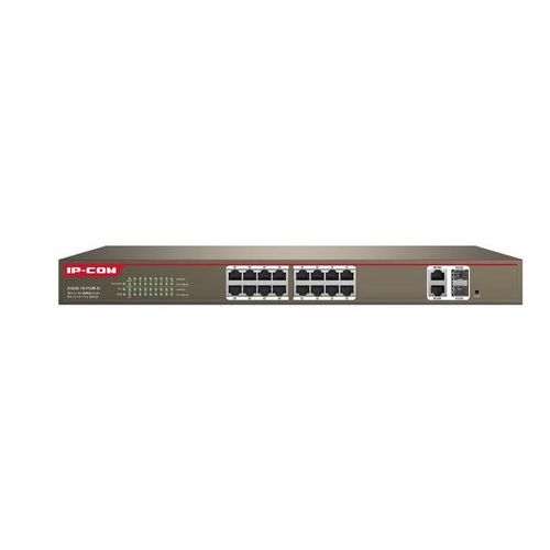 SWITCH 16 PUERTOS 10/100+2 GE ? Slot SFP.Rack 19 30 W puerto /230 W totales Web Smart