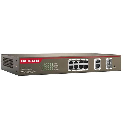 SWITCH 8 PUERTOS 10/100+2 GE ? Slot SFP.Rack 13 30 W puerto /130 W totales Web Smart