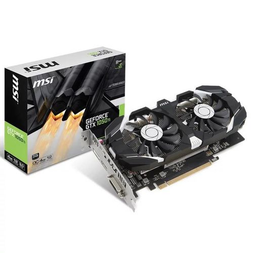 TARJETA GRFICA MSI GEFORCE GTX 1050Ti 4GT OC - 1341/1455MHZ - 4GB GDDR5 - DL-DVI-D / HDMI / DISPLAYPORT