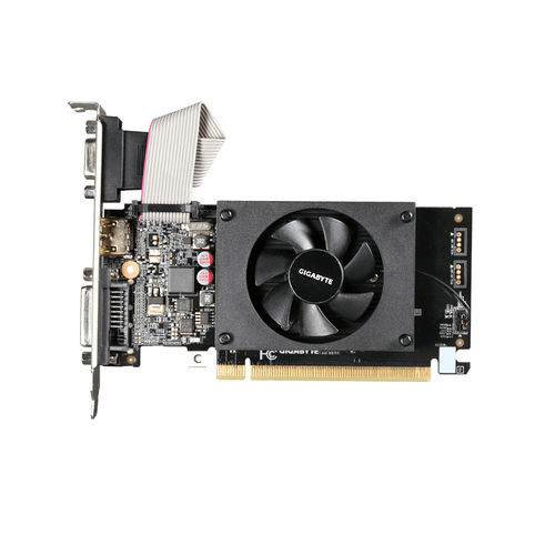 TARJETA GRAFICA GEFORCE GIGABYTE GV-N710D3-2GL GT710 DDR3, 2GB, VGA+DVI+HDMI