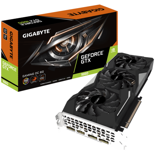 TARJETA GRAFICA PCI-EX NVIDIA GIGABYTE GTX1660 6GB GAMING OC GDDR5 PCIE HDMI 3DP