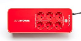 SAI OFFLINE SALICRU SPS-850-HOME 850VA / 490W - 6*SCHUKO (4*SAI + 2*PROT.) - FORMATO BLOQUE - BATERÍA SIN MANTENIMIENTO