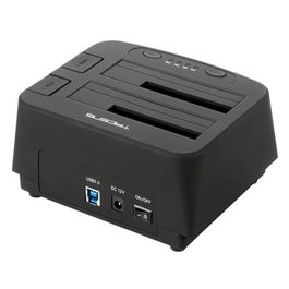 DOCKING STATION TACENS PORTUM DUO PARA 2 DISCOS DUROS SATA 2.5" / 3.5" HASTA 4TB USB3.0 NEGRA DOCKING STATION TACENS PORTUM DUO PARA 2 DISCOS DUROS SATA 2.5" / 3.5" HASTA 4TB USB3.0 NEGRA