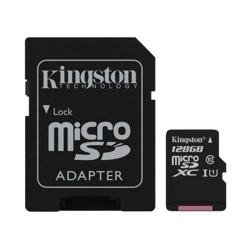 TARJETA MICROSD XC + ADAPTADOR KINGSTON CANVAS SELECT - 128GB - CLASE 10 - 100MB/S **