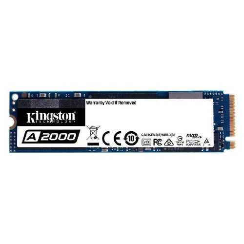 HDD 250GB SSD M.2 2280 KINGSTON A2000 - NVME PCIE GEN 3.0- Lectura 2200MB/S - Escritura 1000MB/S
