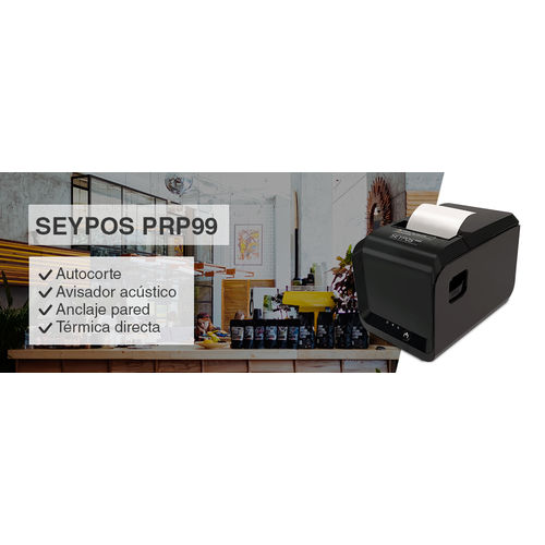 Impresora Ticket Termica SEYPOS  PRP-99 USB/RS232/Ethernet Negra
