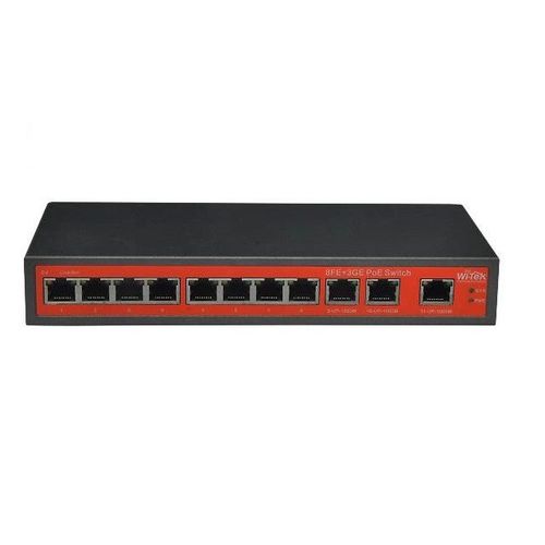 WI-TEK WI-PS311G-24V SWITCH 8 GE POE PASIVO 24 V+3 GE HASTA 120W