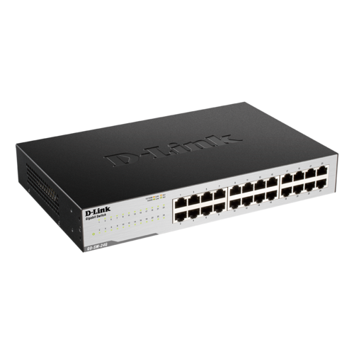 SWITCH 24 puertos 10/100/1000 D-LINK GO-SW-24G - HALF/FULL DUPLEX - MDI/MDIX - CARCASA PLSTICO