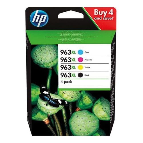 MULTIPACK TINTA HP Num 963XL 4 Cartuchos - Negro, Cian, Magenta, Amarillo