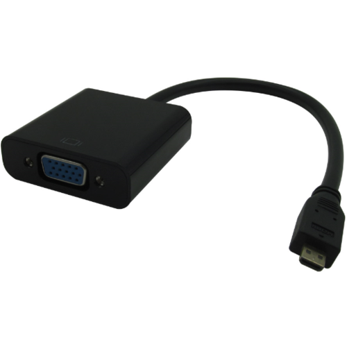 ADAPTADOR MICRO HDMI A SVGA - HDMI D/M-SVGA/H NEGRO - 10CM HDMIDVGAB