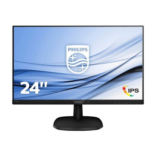 MONITOR PHILIPS 243V7QDS - 23.8"/60.5CM IPS - 1920*1080 FULL HD - 16:9 - 5MS - 250CD/M2 - VGA - DVI-D - HDMI