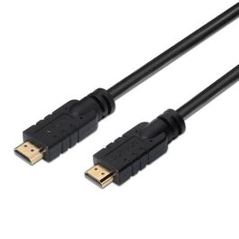 CABLE HDMI AISENS A119-0104 - ALTA VELOCIDAD V1.4 - CONECTORES HDMI (TIPO A) MACHO - REPETIDOR PARA AMPLIFICAR SEÑAL - 20M - NEGRO