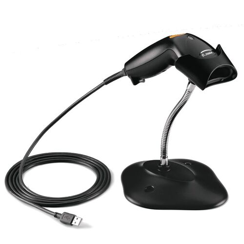 LECTOR DE CDIGO DE BARRAS Zebra LS1203-CR10007R  USB CON SOPORTE.