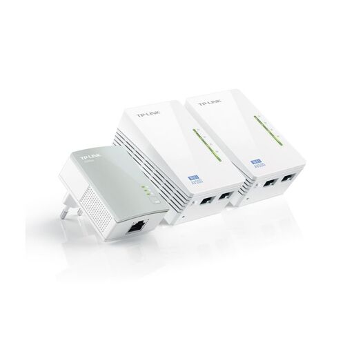 PLC Kit 3 Powerline TPLink WPA4220TKit 500MBs/ Alcance 300mt/ Pack de 3