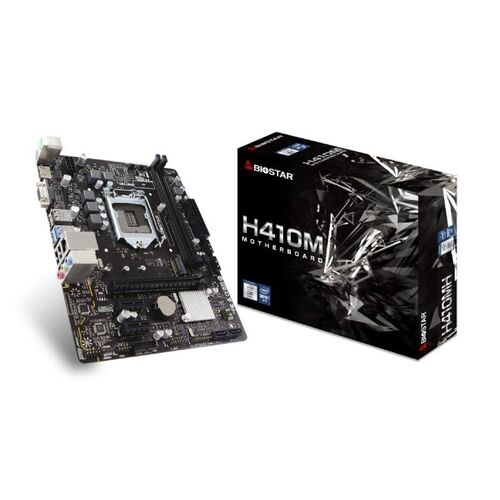 PLACA BASE BIOSTAR H410MH LGA1200 2DDR4/PCIE/SATA3/USB3.1/HDMI/DVI-D/mATX