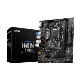 PLACA BASE MSI H410M-A PRO 1200 MATX 2XDDR4/PCIE/SATA3/USB3.1/HDMI/DVI-D/VGA / mATX