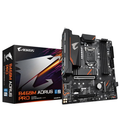 PLACA BASE GIGABYTE B460M AORUS PRO LGA1200 4DDR4/PCI-E/DVI/HDMI/DP/USB C /ATX