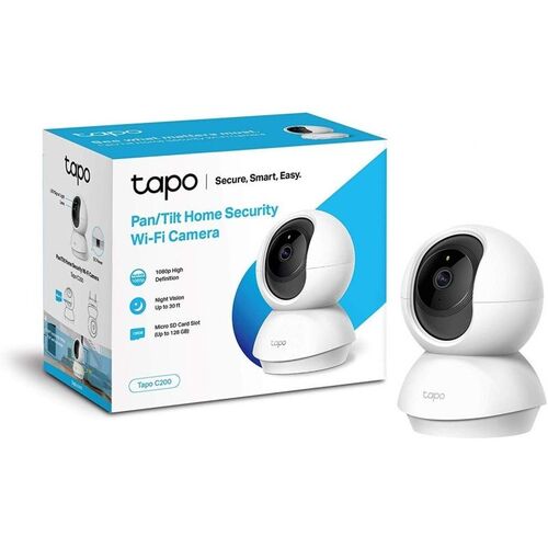 Cmara de Videovigilancia TP-Link Tapo C200 WiFi/ 360/ Visin Nocturna/ Control desde APP