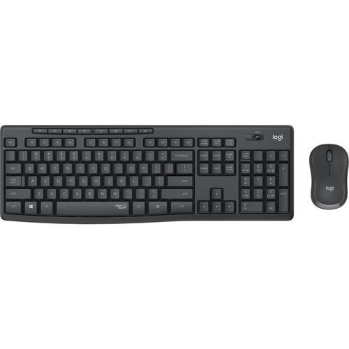 Teclado y Ratn Inalmbricos Logitech Silent Touch MK295/ Grafito