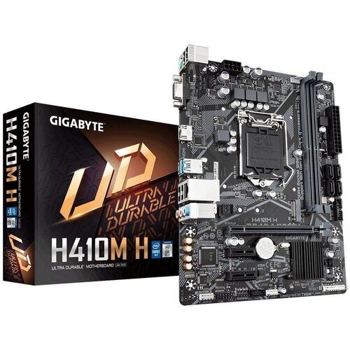 PLACA GIGABYTE H410M-H LGA S1200 2DDR4/PCIE/SATA3/USB3.1/HDMI/VGA/mATX