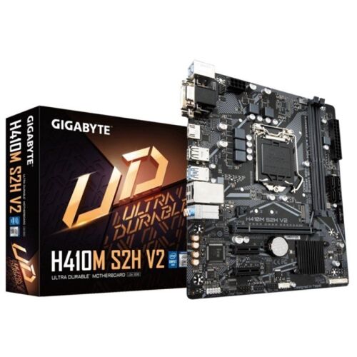 PLACA GIGABYTE H410M-S2H V2 LGA S1200 2DDR4/PCIE/SATA3/USB3.1 VGA/HDMI/DVI-D/mATX