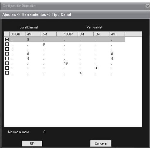 DVR hbrido 8 canales hasta 4K