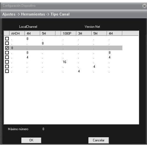 DVR hbrido 8 canales hasta 4K