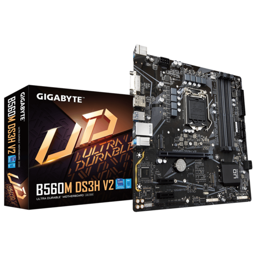 PLACA GIGABYTE GIGABYTE B560M DS3H V2 4DDR4/ PCIE/ SATA3/ USB3.1/USB C/ HDMI/DVI-D/ DP/mATX -SK1200