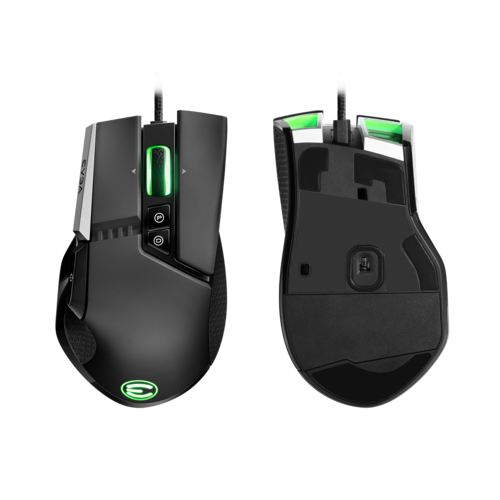 RatÃ³n Gaming EVGA X17 RGB 8k, Wired, Black, Customizable, 16,000 DPI, 5 Profiles, 10 Buttons, Ergonomic 903-W1-17BK-KR