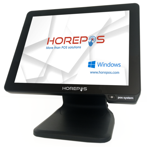 TPV 15" HOREPOS TP-5695 Procesador Intel I-5 (4200) Fanless 2,7Ghz - 8Gb RAM - SSD 128Gb SATA. Pantalla Capacitiva True Flat. Conectividad: 2 x COM DB9 + 4 x USB 2,0 + 2 x USB 3,0 + 1 x VGA DB15 + 1 Lan RJ-45