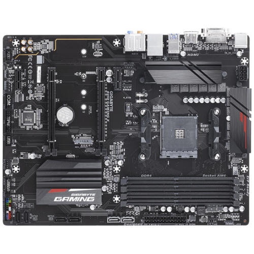 PLACA BASE GIGABYTE B450 Gaming X, AMD, Zócalo AM4, 4xDDR4, HDMI, DVI