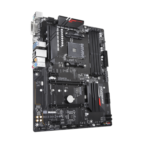 PLACA BASE GIGABYTE B450 Gaming X, AMD, Zócalo AM4, 4xDDR4, HDMI, DVI