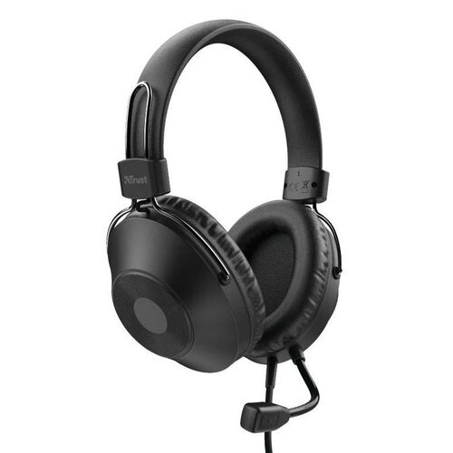 Auriculares Trust HS-250/ con Micrfono/ USB/ Negros