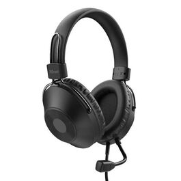 Auriculares Trust HS-250/ con Micrófono/ USB/ Negros