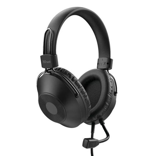 Auriculares Trust HS-250/ con Micrfono/ USB/ Negros