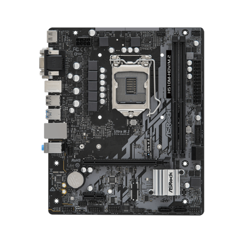 PLACA BASE ASROCK H510M-DV/M.2 INTEL,1200,H510,2DDR4,64GB, VGA+HDMI+DVI,GBLAN,4SATA3,2USB3.2,MATX