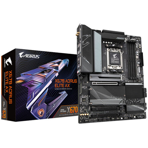 PLACA BASE GIGABYTE X670 AORUS ELITE AX AM5 ATX 4XDDR5, HDMI, USB TIPO-C