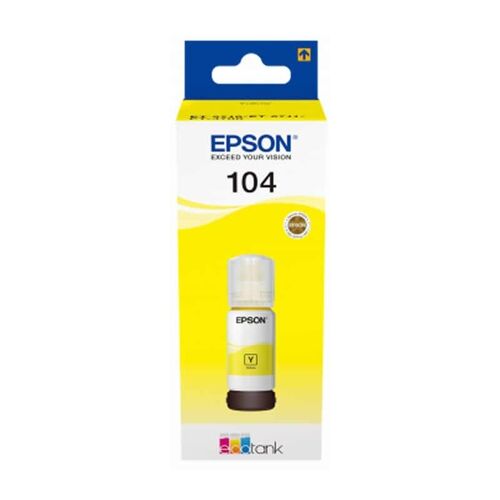 Botella de Tinta Original Epson n104/ Amarillo