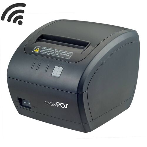 Impresora ticket MAXPOS MAX83.1W 260mm/s WIFI + USB + Ethernet + Serie Avisador Acstico Negra