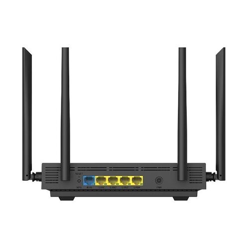 Router STONET N6 WIFI6 2x2 1800 Mbps 4 puertos Gigabit+ 1 Wan Gigabit, 4 antenas 5 dBi (2 por Banda), Easy MESH