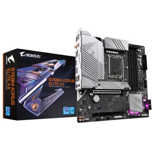 PLACA BASE GIGABYTE B760M AORUS ELITE AX LGA1700 MATX 4XDDR5